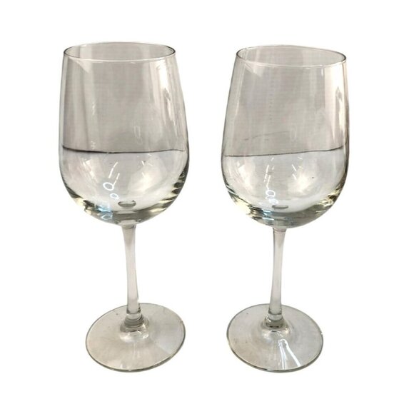 Clear Glass Wine Glasses, Water Goblets Thicker Glass Barware Drinkware Set Of - Picture 3 of 7